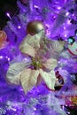 Nice decorative artificial flower of christmas tree