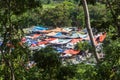 Dramatic image of Haitian market high in the caribbean mountains.