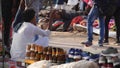 local vendors selling shoes