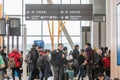 PEOPLE AT TORONTO PEARSON INTERNATIONAL AIRPOT, TERMINAL 1