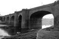 06 December 2022, Pune, India, Chhatrapati Shivaji bridge, this Heritage bridge link connecting the two banks of the river, link Royalty Free Stock Photo