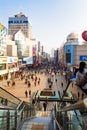 December 2012 - Qingdao, China - Taidong walking street Royalty Free Stock Photo