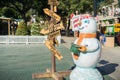 December 6, 2017 San Jose / CA / USA - Entrance to the Christmas in the park downtown display in Plaza de Cesar Chavez, Silico