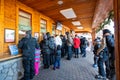 December 26, 2018 South Lake Tahoe / CA / USA - People buying Heavenly Scenic Gondola and Lift Tickets