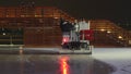 02 December 2023 St. Petersburg Russia. Ice maintenance machine. , recondition after session