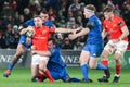 J. J. Hanrahan at the Pro 14 match - Munster Rugby versus Leinster Rugby match at Thomond Park Royalty Free Stock Photo