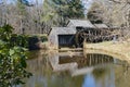 A Winter View of Mabry Mill and Pond Royalty Free Stock Photo