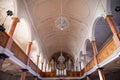 December 19th, 2019-Zurich, Switzerland. Interior of the St. Peter Church Evangelical-Reformed Church of the Canton of
