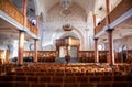 December 19th, 2019-Zurich, Switzerland. Interior of the St. Peter Church Evangelical-Reformed Church of the Canton of