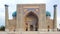 December 2018, Uzbekistan, Samarkand, Registan Square, Madrasa Sherdor `Resident of the Lions` Royalty Free Stock Photo