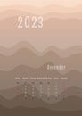 2023 december vertical calendar every month separately. monthly personal planner