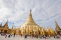 17 december 2016 yangon city myanmar shwedagon paya pagoda fomous place for buddhism people.there is place for worship and