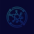 decentralization, decentralized structure icon