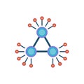 Decentralization Flat Vector Icon