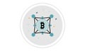 Decentralization vector icon on white background