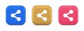 Decentralize compound connection encrypted network button cyberspace management 3d icon