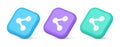 Decentralize compound connection encrypted network button cyberspace management 3d isometric icon