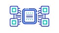 Decentralized Blockchain Network, Secure Digital Data, vector design Generative AI Royalty Free Stock Photo