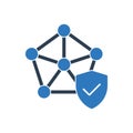 Decentralized Icon - Centralized Icon - Security Icon Royalty Free Stock Photo