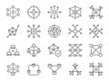 Decentralized icon set. It included centralization, Decentralization, and more icons. Editable Vector Stroke.