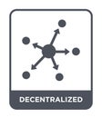 decentralized icon in trendy design style. decentralized icon isolated on white background. decentralized vector icon simple and