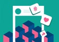 Decentralized social media concept illustrating DeSoc platforms that prioritize user control, privacy and data ownership