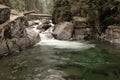 Deception creek in forest Royalty Free Stock Photo