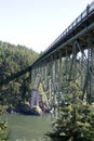 Deception Pass Bridge Royalty Free Stock Photo