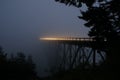 Deception Pass Bridge at Night Royalty Free Stock Photo