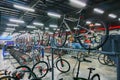 Dechathlon store - sports cycles on display for sale