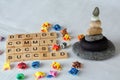 Decide Commmit Focus Succeed with wooden alphabets.