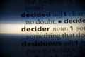 Decider Royalty Free Stock Photo