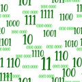 Decimal code Seamless pattern. Programming pattern, Algebra and geometry, calculations Royalty Free Stock Photo