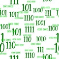 Decimal code Seamless pattern. Programming pattern, Algebra and geometry, calculations Royalty Free Stock Photo