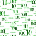 Decimal code Seamless pattern. Programming pattern, Algebra and geometry, calculations Royalty Free Stock Photo