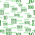 Decimal code Seamless pattern. Programming pattern, Algebra and geometry, calculations Royalty Free Stock Photo