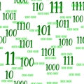 Decimal code Seamless pattern. Programming pattern, Algebra and geometry, calculations Royalty Free Stock Photo