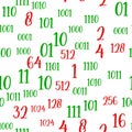 Decimal code Seamless pattern. Programming pattern, Algebra and geometry, calculations Royalty Free Stock Photo