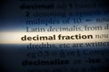 Decimal fraction