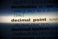 Decimal point
