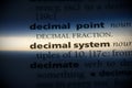 Decimal system