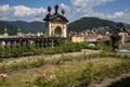 Decin castle rose garden, Decin city