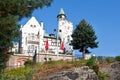 Pastoral cliff, town Decin, North Bohemia, Czech republic