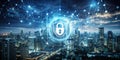 Deciphering Digital Security A Double Exposure of Blockchain Technology Binary Code and Robust Protection