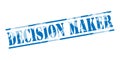 Decision maker blue stamp