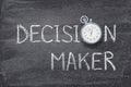 Decision maker watch Royalty Free Stock Photo