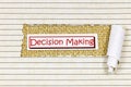 Decision making business direction choice challenge solution strategy clipart Royalty Free Stock Photo