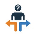 Decision Making icon Royalty Free Stock Photo