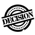 Decision rubber stamp Royalty Free Stock Photo