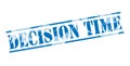 Decision time blue stamp